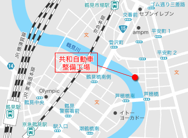 地図：共和自動車整備工場
